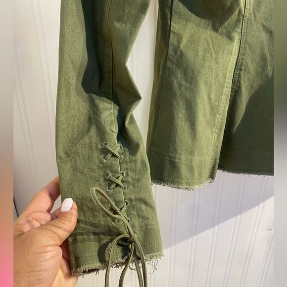 Intermix Exclusive Army Green  Coat Lacing Size S - Picture 5 of 6